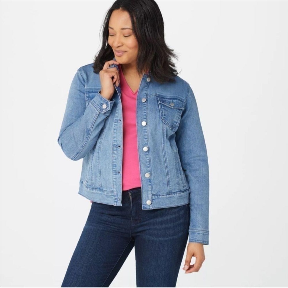 Isaac Mizrahi True Denim Classic Jean Jacket Size 4